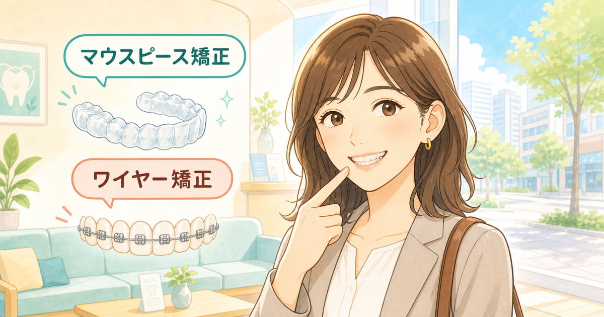 大人のマウスピース矯正、メリットとは？ワイヤー矯正との違いを比較