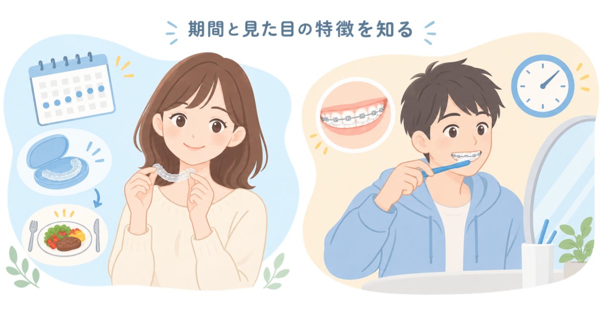 マウスピース矯正とワイヤー矯正、期間や見た目から考える選び方